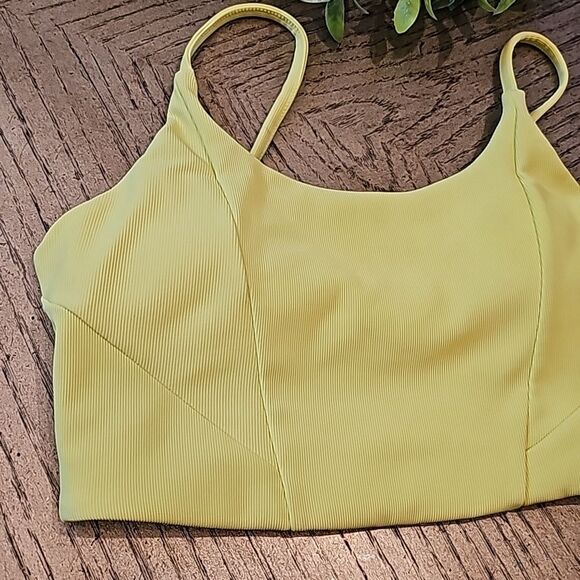 Kyodan lime ribbed sports bra size S NWT - Picture 2 of 7
